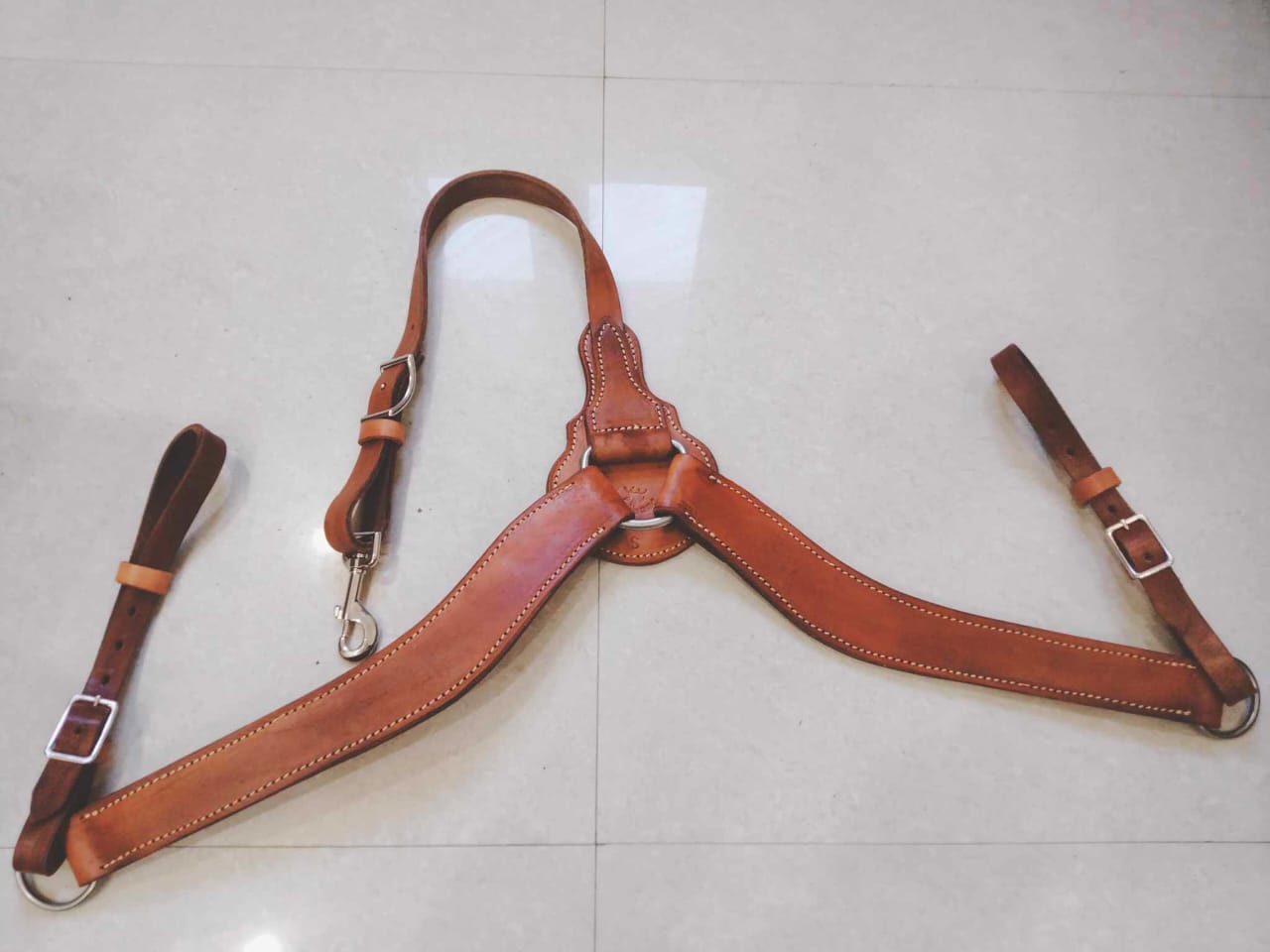 Leather breast plate