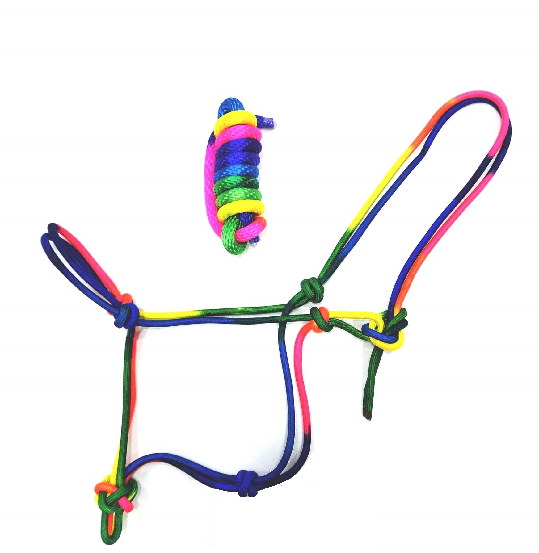Rainbow rope halter set