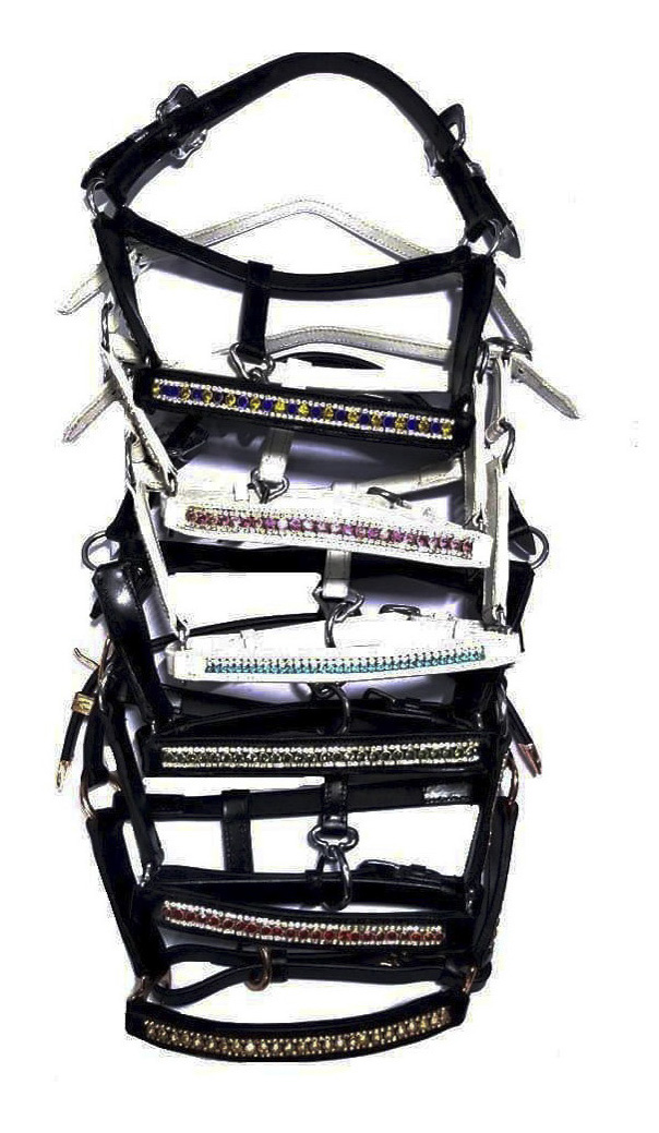 Leather rhinestones