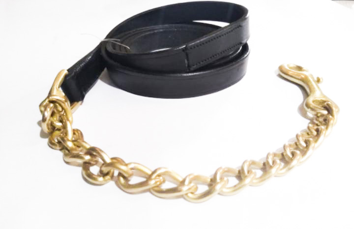 Leather lead chain